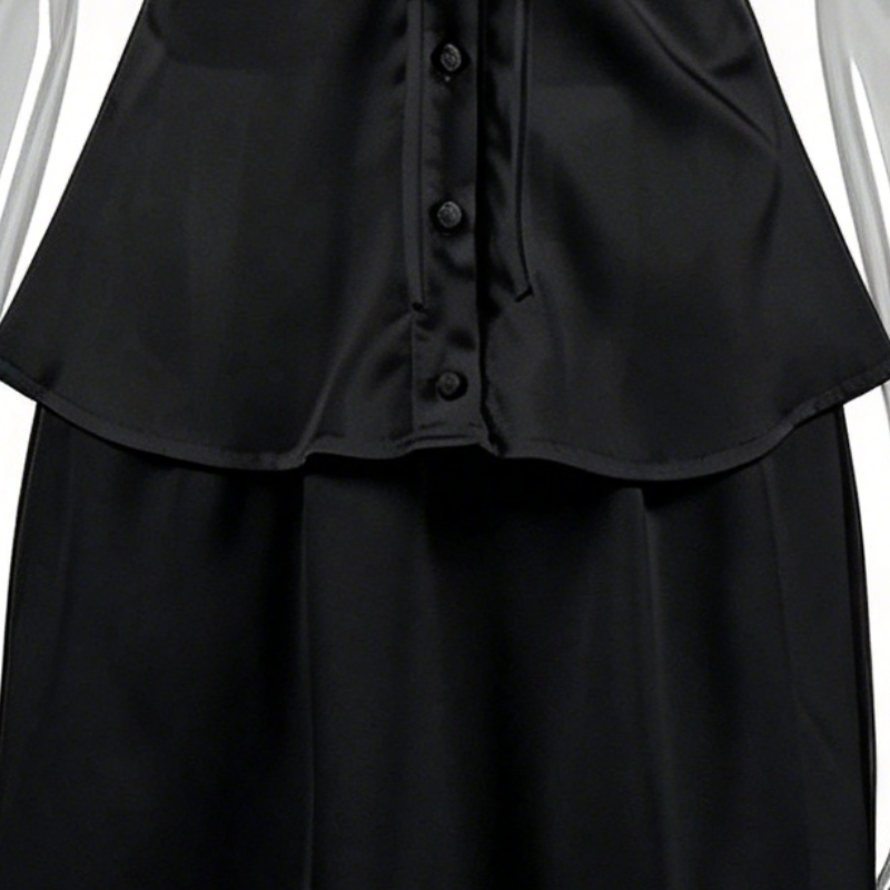 French-style satin lace two-piece set