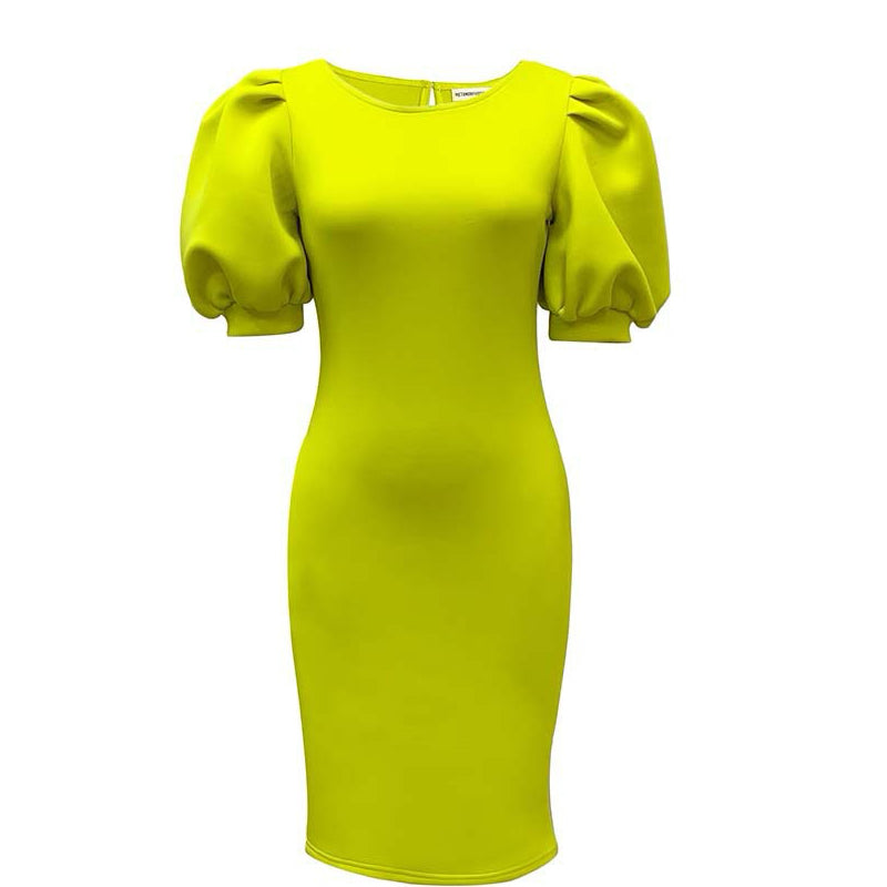 Women's Puff-Sleeve Dress