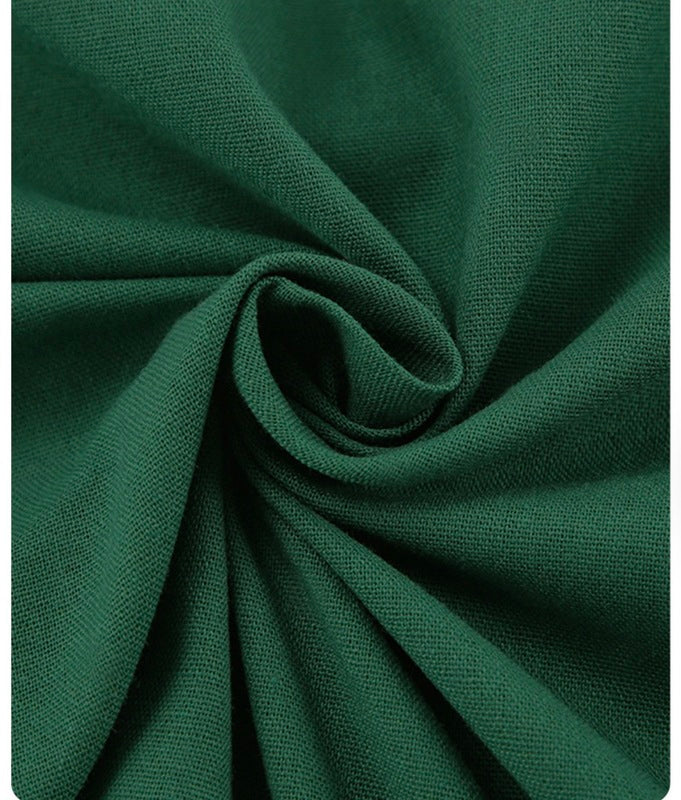 Green Sleeveless Side-Slit Long Dress