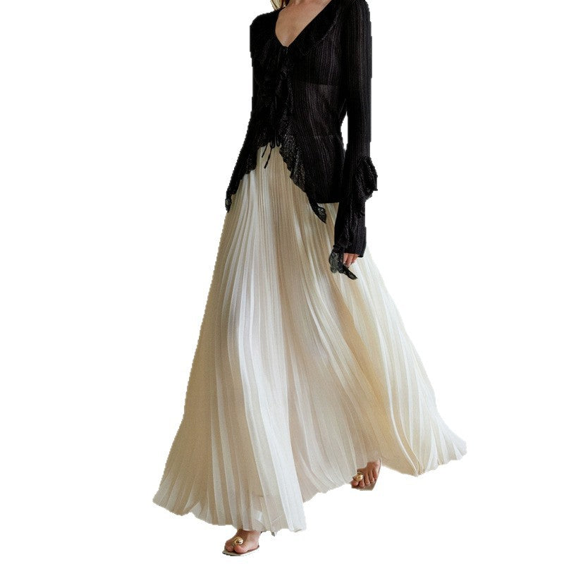 Elegant Flowy A-Line Skirt