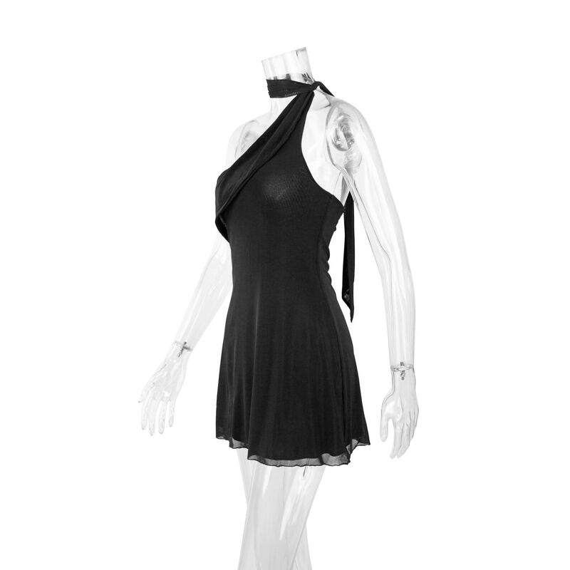 Sexy Tie-Up Bodycon Mini Dress